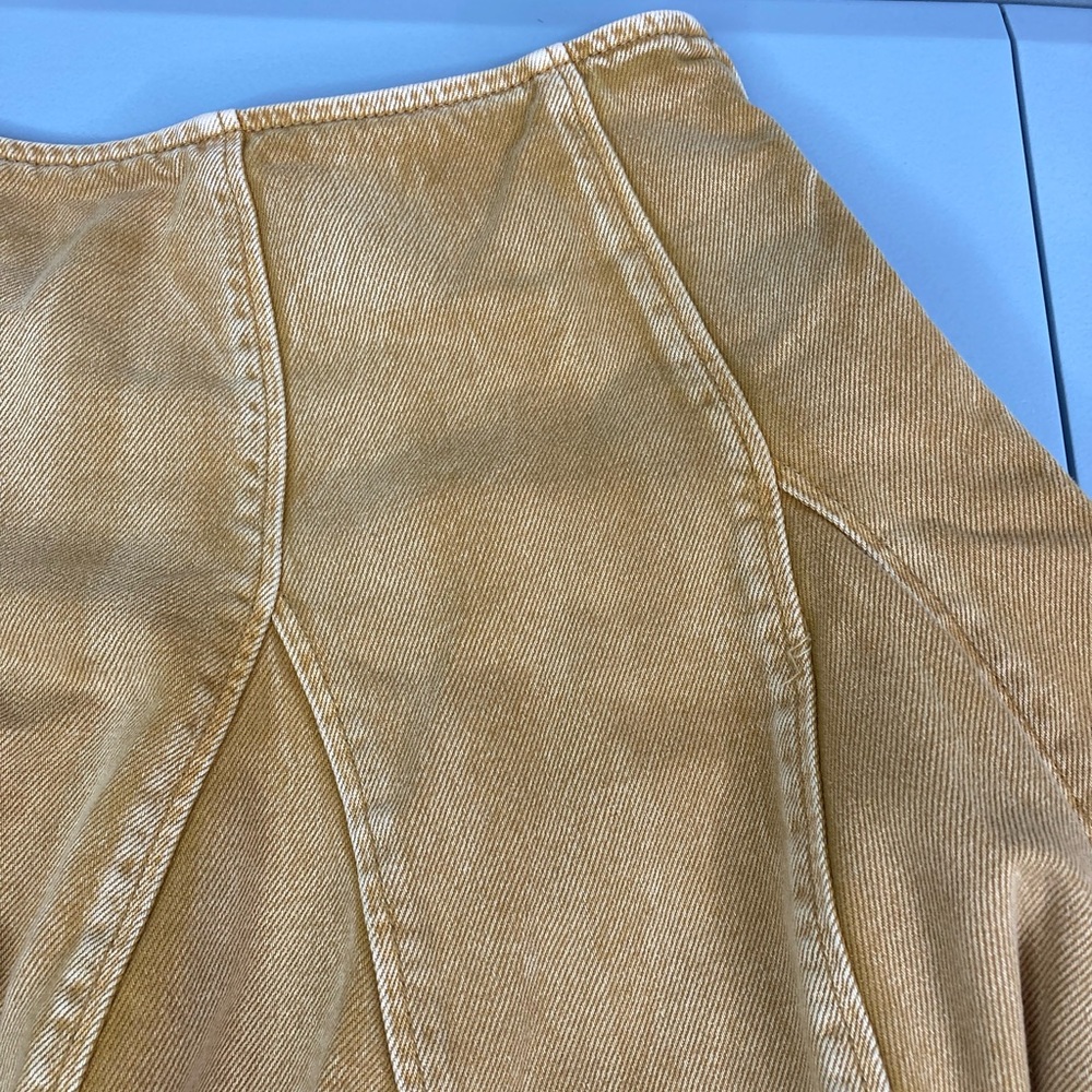 Free People Tan A-Line Skirt - Picture 3 of 14